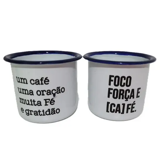 Xicaras Decoradas Esmaltada Café Chá 90ml