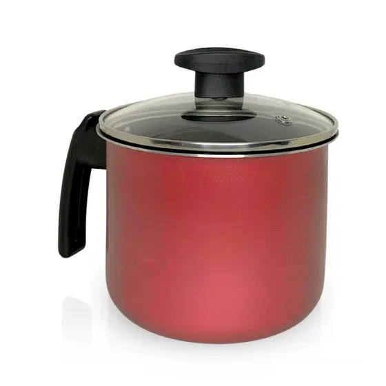 Leiteira Canecão Fervedor Antiaderente N 14 Tampa Vidro