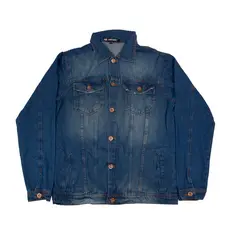Jaqueta Jeans Manga longa Ecko UNLTD Original Inverno Junina Botoes Estampada