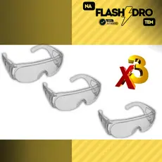 Óculos de segurança Bulldog incolor VONDER KIT 3 UN