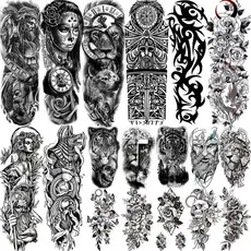 Tatuagem Temporária Tattoo Fake a Prova D'água Unisex Realistas 3D Festa Social Verão Praia