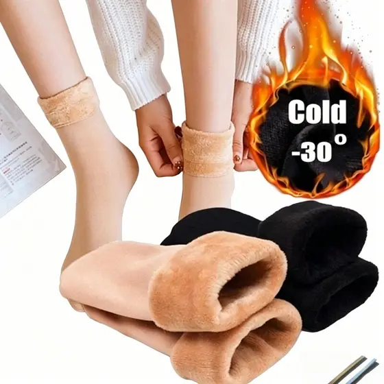 Kit ate 3/6 pares de meia/meias soquete térmica grossa flanelada fleece inverno frio intenso Império