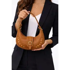 bolsa feminina ombro pequena transversal couro sintetico legante com detalhes dourados moda 2026