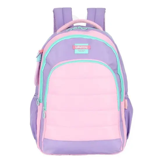 Mochila De Costas Up4you Candy Rosa E Roxo Luxcel - Rosa