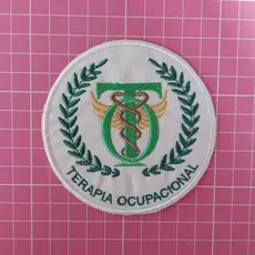 Profissão Bordado Terapia Ocupacional Patch para Jalecos Termocolante ou Velcro Logomarca
