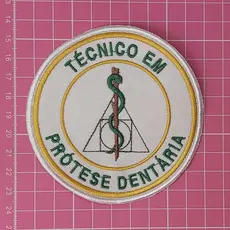 Profissão Bordado Técnico em Prótese Dentária Patch para Jalecos Termocolante ou Velcro Logomarca