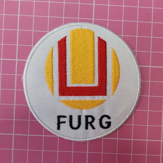 Patch FURG Universitário Termocolante bordado para jalecos