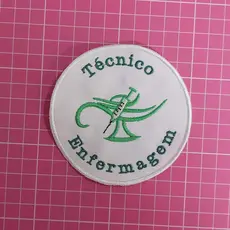 Profissão Bordado Técnico Enfermagem Patch para Jalecos Termocolante ou Velcro Logomarca