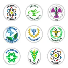 Patch Aplique Bordado Profissões Logomarca Termocolante para Jalecos