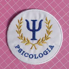 Profissão Bordado Psicologia Patch para Jalecos Termocolante Logomarca