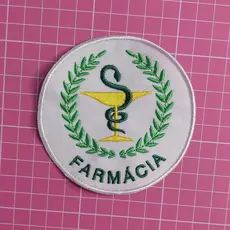 Profissão Bordado Farmácia Patch para Jalecos Termocolante ou Velcro Logomarca