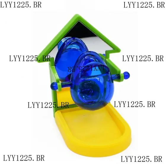 LOVUR Brinquedo Alimentador De P谩ssaros Com Espelho , Pl谩stico Gaiola De Colorido Brinquedos De Aleat贸ria , Intelig锚ncia