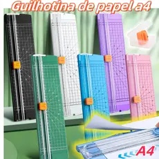 Guilhotina Portátil de Papel A4 para Cortador Profissional com Lâmina de Precisão para Escritório,Scrapbook e Artesanato