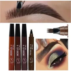 Caneta de Sobrancelha Microblading /Tatuagem em 4 Cores para Maquiagem / Lápis de Sobrancelha