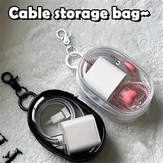 Armazenamento De Carregador De Cabo De Dados Bolsa Organizador Portátil De Fone De Ouvido Externo