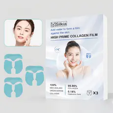 Nano folha de preenchimento de colágeno Conjunto de três peças de máscara instantânea de colágeno para emagrecer rosto