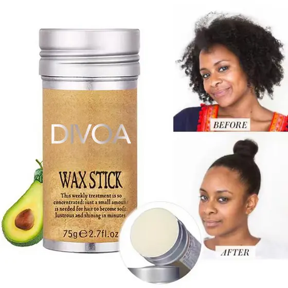 Pomada Modeladora em Bastão com 10 Escovas — Cera Capilar Anti-Frizz Fixação Duradoura