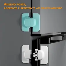 1/2 Peças Trava de Segurança Infantil para Geladeira e Armários, Fechadura Ajustável para Móveis