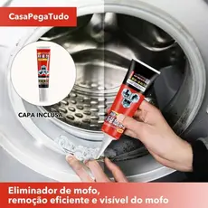 (Tampa incluída)Gel de limpeza potente contra mofo e bolor, remove manchas difíceis e mantém o ambiente limpo e fresco
