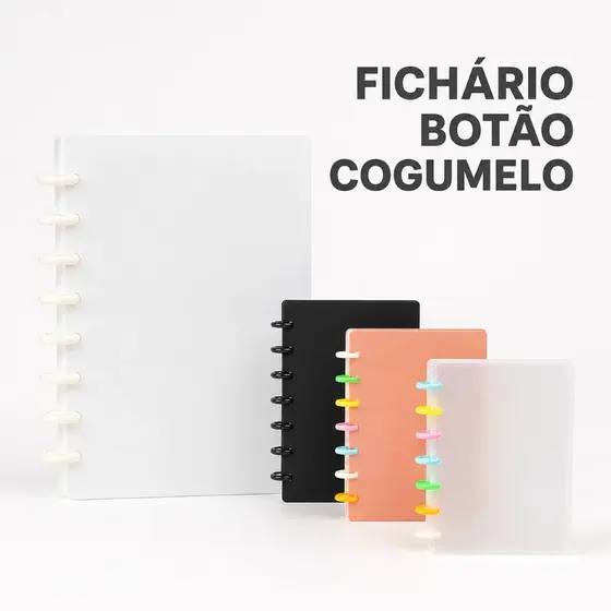 Mushroom Binder A5 para Photocard Kpop - 4 Bolsos por Página - Álbum de Coleção com Argolas de Cogumelo