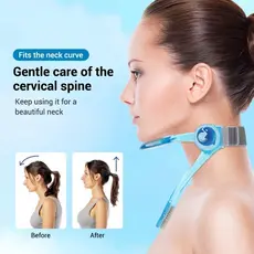 Suporte de Pescoço Corretor Postura Cervical Transparente Ergonômico
