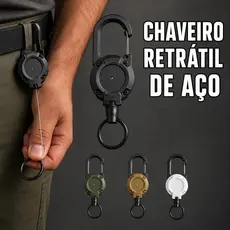 60cm Chaveiro Retrátil Cordão Elastic Anti-Perda Resistente para Mochila Bolsa Portátil Chaves