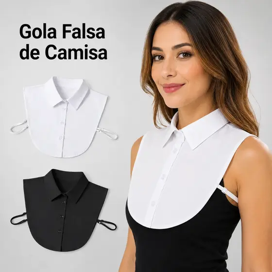 Blusa Falsa Removível Destacável Lapela Gola Falsa Clássico Mulheres / Homens Acessório