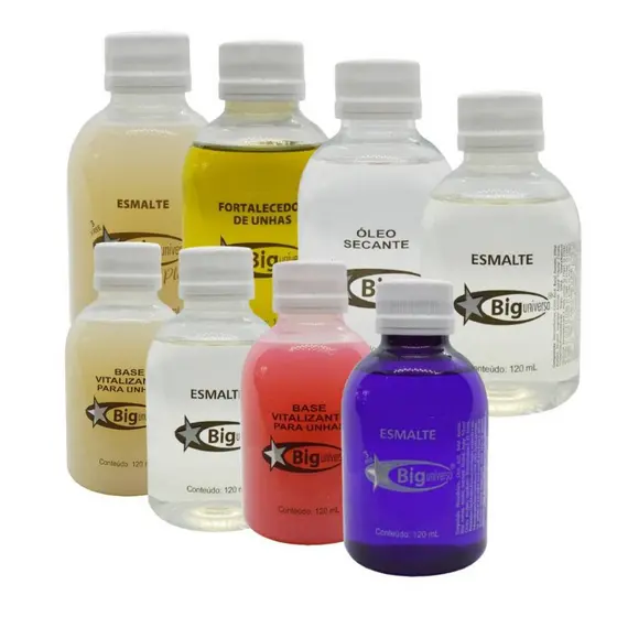 Esmaltes Base Cuidados 120ML Big Universo Profissional variações Manicure Cremoso