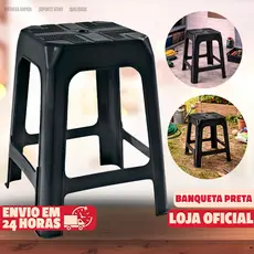 Kit 4 Banqueta Banco Grande Resistente Reforçado Até 150 KG Banquinho Para Cozinha Bancada Bar