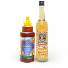 Kit 1x Hidromel Mel Mágico Garrafa 500ml + 1x Bisnaga De Mel Puro 1kg