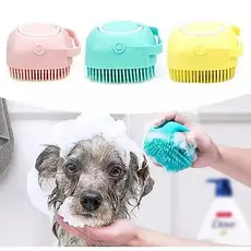 Lava Pelo Pet Escova Banho Cachorro Gato Dispenser Shampoo