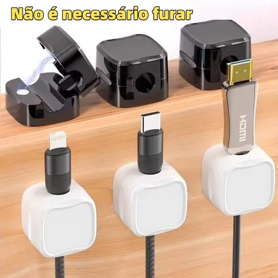 Organizador De Cabos Magnéticos Para Mesa De Celular