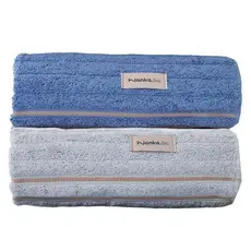 Kit/Jogo 2 Toalhas Banhão Premium 100% Algodão Fio Penteado Alta Absorção Turim Wanka.Be