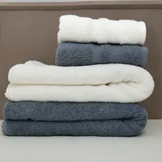 Kit/Jogo 4 Toalhas BANHÃO e Rosto 100% Algodão Aconchegante Alta Absorção ANNECY