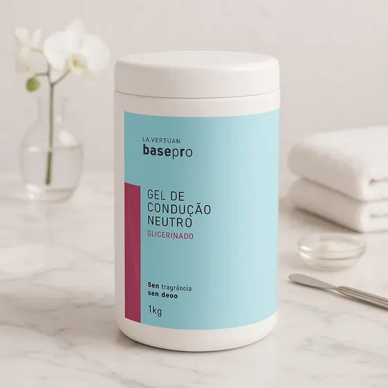 Gel Condutor Glicerinado Neutro 1kg La Vertuan Ultrassom Radiofrequência Profissional Estética