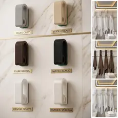 Kit 4 Ganchos Pendurador de Toalha de Parede Moderno Adesivo 3M Gancho Organizador Banheiro