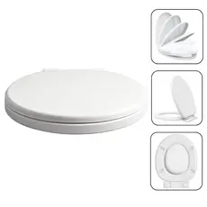 Assento Sanitário Soft Close Tampa de Vaso Privada Oval Anti-ruído Modelo Universal Fechamento Suave