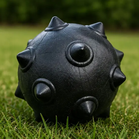 Bola Cravo  Cães Maciça Resistente Bolinha Brinquedo para Cachorro Dura Mamona Hard 100mm - Brie Pet