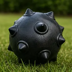 Bola Cravo  Cães Maciça Resistente Bolinha Brinquedo para Cachorro Dura Mamona Hard 100mm - Brie Pet