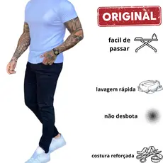 Calça jeans masculina preta skinny super promoção linha gold frete gratis