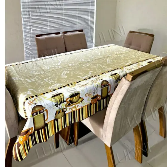 Toalha Mesa Cozinha Varias Estampas e Tamanhos Tecido Lavável Casa Decoração Cozinha Qualidade