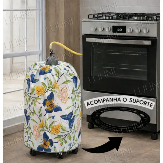 kit Botijão + Suporte do Botijão Várias Estampas Casa Decoração - LANÇAMENTO