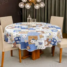 Toalha de Mesa Redonda Varias Estampas Tecido Lavável Cozinha Casa Decoração Alta Qualidade