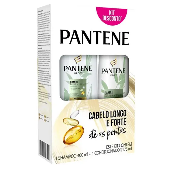 Kit Pantene Bambu Shampoo 400ml + Condicionador 175ml