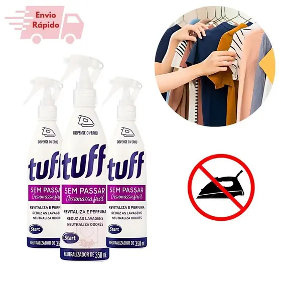 Desamassa Fácil Sem Passar Tuff Start 350ML Perfuma E Neutraliza Odores