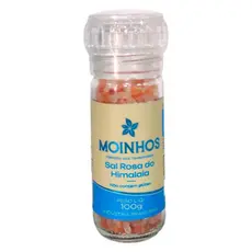 Sal Rosa do Himalaia Grosso 100g - Moedor de Vidro Reutilizável - 100% Natural