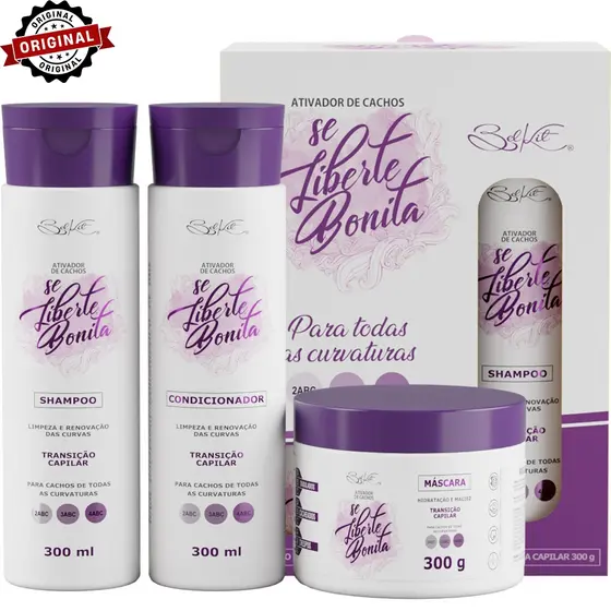 Kit Se Liberte Bonita (3 itens) Ativador De Cachos Esplendorosos BELKIT | Para Cabelos Cacheados