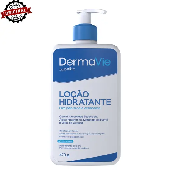 Creme Hidratante Corporal Dermatológico Sem Perfume 473ml DERMAVIE BELKIT | Para a Pele