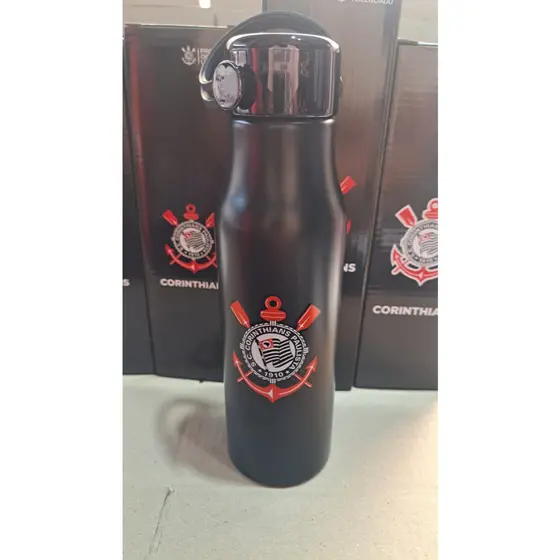 Garrafa Corinthians Alumínio 600 ML