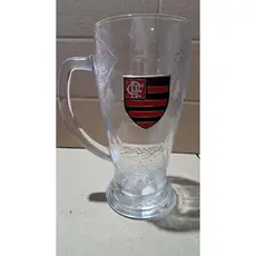Caneca Vidro 630ml Flamengo – Produto Licenciado Oficial